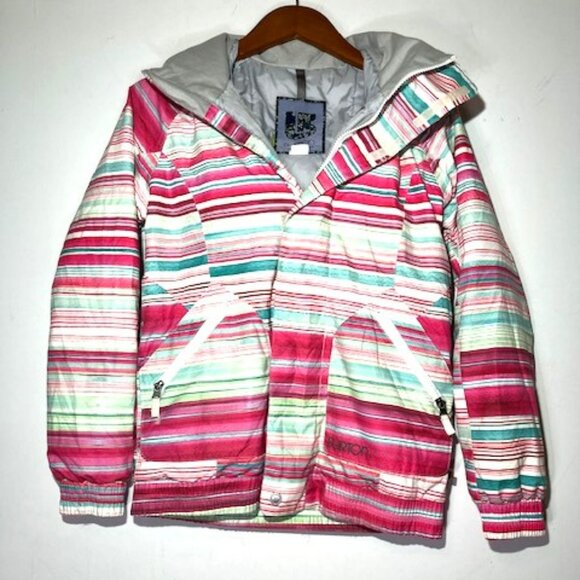 Burton Women's Snowboarding Dryride Faux Fur Trinity Stout Hitide Jacket Sz S - Picture 1 of 7